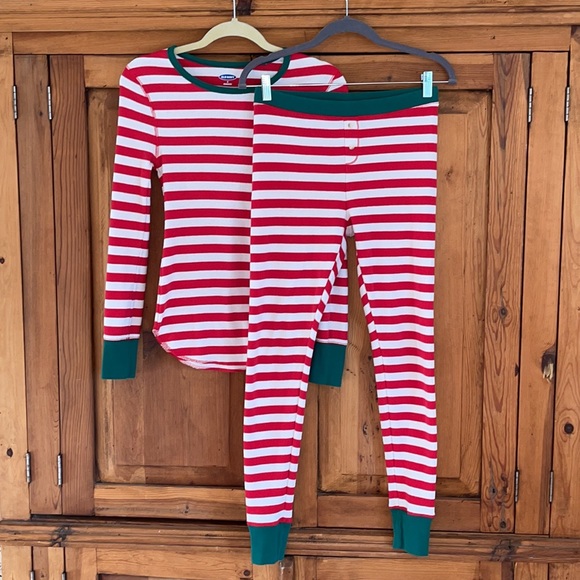 Old Navy Other - Old Navy Christmas Candy Striped 2pce. Pajama Leggings & Top Sz. S